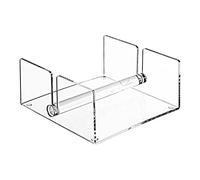 PETSOLA Servilletero Rectangular de Acrílico para Toallas de Invitados con con Peso, Transparente.