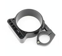PETSOLA Soporte de Velocímetro para Motocicleta Soporte Medidor Tacómetro Cuentavueltas Carcasa Lateral para Mover el Reloj al Costado de la Horquilla y, Negro
