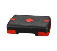 PETSOLA Tabla de Ejercicios Aeróbicos para Entrenamiento, con Textura Antideslizante Y Capacidad de Carga de 200 Kg, Práctica para Entrenamiento Físico, Negro Rojo