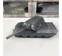 PETSOLA Tanque de Colección de Aleación Modelo Militar Vehículo Miniatura con Detalles Finos para Exhibición en Adecuado para Oficina Casa Coleccionistas Decoración, E-100 Ratón con Torreta Porsche