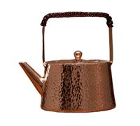 PETSOLA Tetera de Cobre Tallada a Mano Hervidor para Kung Fu Té Cafetera de Cobre para Cocina Mango con Cuerda Antideslizante Adecuada para Coleccionistas Dec, a, Individual