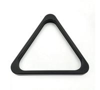 PETSOLA Triángulo de Billar Soporte Accesorio de Mesa Rack de Bolas Marco de Triángulo Fabricado en Madera Sólida Reforzada Que Mantiene Agrupadas para Salida, Black 5.72MM