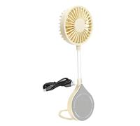PETSOLA Ventilador de Escritorio Mini Portátil Ajustable con Funcion Silenciosa Recargable con Soporte para Teléfono Adecuado para Oficina Dormitorio Viaje Bi, Blanco, Individual