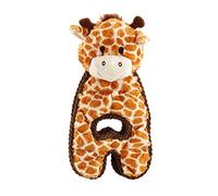 Petstages Cuddle Tugs - Juguete Interactivo con Sonido para Perros - Resistente y Duradero - Jirafa - Amarillo - Tamaño único