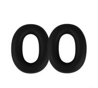 PETSTIBLE Almohadillas de silicona para auriculares Sony WH-1000XM5, fundas suaves a prueba de sudor con agarre antideslizante, almohadillas de repuesto negras para música y viajes (orejeras negras)