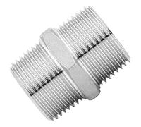PETSTIBLE Conector de manguera de ducha Conector de cabezal de ducha G1/2 Cromo Acero inoxidable Extensor de longitud Conector de ducha para manguera extra larga