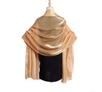 PETSTIBLE Elegante bufanda larga de organza para mujer, ideal para mejorar cualquier atuendo, como se muestra en la imagen., Shallow Curry