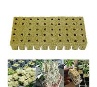 PETSTIBLE Hojas de inicio de cubos de cultivo hidropónicos, cubos de lana de roca de cultivo hidropónico, base de compresión de cultivo sin suelo para esquejes, clonación, semillas, 100 piezas
