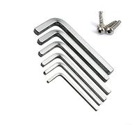 PETSTIBLE Juego de 6 llaves de cabeza cuadrada en forma de L de 4 puntos para apretar el tornillo cuadrado de 3 a 8 mm