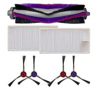 PETSTIBLE Kit de filtro de cepillo lateral de rodillo principal de repuesto para robot aspirador Midea M9, Eureka E20 Plus, VCR Plus, NERE10s, Obode A8, ETA Aurum PRO 6241