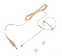 PETSTIBLE Micrófono de auricular con gancho para la oreja para voces, conexión XLR de 3 5 mm y 3 pines de 4 pines, ideal para actuaciones y conferencias (B(A)