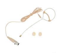 PETSTIBLE Micrófono de auricular con gancho para la oreja para voces, conexión XLR de 3 5 mm y 3 pines de 4 pines, ideal para actuaciones y conferencias (B(C)