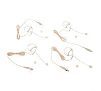 PETSTIBLE Micrófono de auricular con gancho para la oreja para voces, conexión XLR de 3 5 mm y 3 pines de 4 pines, ideal para actuaciones y conferencias (B(D)