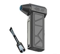 PETSTIBLE Mini ventilador turbo soplador de aire, potente soplador, portátil de mano de alta velocidad para motor turbo sin escobillas con kit de recogida de polvo (ventilador)