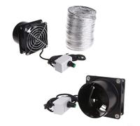 PETSTIBLE Ventilador de ventilación de alto rendimiento con potente succión y conductos de plástico para eliminar eficazmente el humo y el polvo ventilador USB (ventilador más tubo de 3 m)