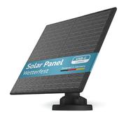 PetTec - Panel solar para cámara de vigilancia exterior Pet Cam - Módulo solar de 4,4 W en negro - Para cámaras exteriores con batería y puerto USB - Ideal para productos Pet Cam - Incluye cable de