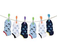 PETTI Artigiani Italiani 6 pares de calcetines fantasmas niño niño niño 6 pares de calcetines fantasmas niño, Ballenas, 25-27