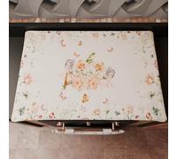 PETTI Artigiani Italiani - Accesorios Textiles de Cocina, Cubre hornillos 46 x 70 cm de Microfibra, cubrehornillos Elegantes para Gas e inducción, con impresión Digital Floral 06, 100% Made in Italy