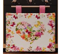 PETTI Artigiani Italiani - Accesorios Textiles de Cocina, Cubre Horno 40 x 50 cm de Microfibra, Cubre Horno Moderno con impresión Digital Mariposas, 100% Made in Italy