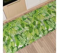 PETTI Artigiani Italiani - Alfombra de Cocina Antideslizante y Lavable, Alfombra para Cocina, 52 x 100 cm, diseño Tropical 05, 100% Fabricado en Italia