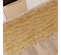 PETTI ARTIGIANI ITALIANI - Alfombra de Cocina Antideslizante y Lavable, Pasillo para Cocina, Alfombra Runner, 52x180 cm, Diseño Parquet 02, 100% Made in Italy