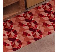 PETTI ARTIGIANI ITALIANI - Alfombra de Cocina Antideslizante y Lavable, Runner para Cocina 52x380 cm, Diseño Círculos Rojo