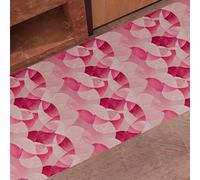 PETTI ARTIGIANI ITALIANI - Alfombra de Cocina Antideslizante y Lavable, Runner para Cocina 52x440 cm, Diseño Círculos Fucsia