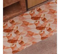 PETTI ARTIGIANI ITALIANI - Alfombra de Cocina Antideslizante y Lavable, Runner para Cocina 52x80 cm, Diseño Círculos Cobre