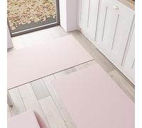 PETTI Artigiani Italiani - Alfombra de Cocina, Pasillo, Alfombra de Cocina, Lavable, Antideslizante, Alfombra de Cocina, Color Liso, 52 x 240 cm, Color Polvo, 100% Fabricada en Italia