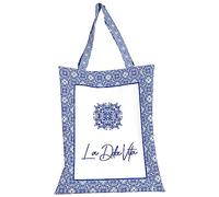 PETTI Artigiani Italiani - Bolso Shopper Mujer, Tote Bag, Bolsa de Compra Reutilizable, Bolsa de Playa, Bolsa Shopper Stoffa, Arco Rosa, 100% Made in Italy, Dulce Vida, Borsa Shopper - 38x48 cm,