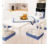 PETTI Artigiani Italiani Centro de Mesa, Lidia Azul, 1pz Centrotavola 90x90 cm