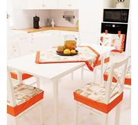 PETTI Artigiani Italiani Centro de Mesa, Lidia Naranja, 1pz Centrotavola 90x90 cm