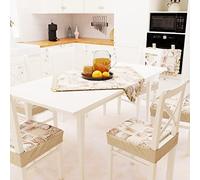 PETTI Artigiani Italiani - Centro de Mesa Moderno, Centro de Mesa de Cocina y salón, 1 Pieza Central de algodón 90 x 90 cm Lidia Beige 100% Made in Italy