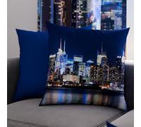 PETTI Artigiani Italiani - Cojines de sofá con Relleno, Cojines Decorativos con impresión Digital, Fundas de cojín para Dormitorio, 2 Unidades de cojín Cuadrado de 50 x 50 cm, 100% Fabricado en