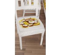 PETTI Artigiani Italiani - Cojines para Silla con elástico de 6 Piezas, Fundas de cojín de Microfibra, Fundas de Silla con Resorte, diseño de Coco y plátano, 100% Made in Italy