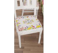 PETTI Artigiani Italiani - Cojines para Silla de Cocina con elástico de 2 Piezas, Fundas de cojín de Microfibra, Fundas para sillas con Muelle, diseño Floral 30, 100% Fabricado en Italia