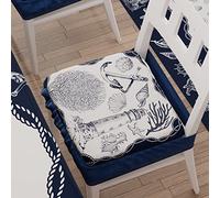 PETTI Artigiani Italiani - Cojines para Silla de Cocina con elástico de 6 Piezas, Fundas de cojín, Silla de Microfibra con elástico, Cojines para Silla con Muelle diseño Marino 100% Made in Italy