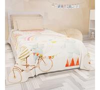PETTI ARTIGIANI ITALIANI - Colcha Cama 220x250 cm Microfibra, Primavera Verano, Colchas Bouti Modernas, Edredón Cubrecama Ligero Doble, Individual y Media, Party Niño 01 100% Made in Italy