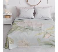 PETTI Artigiani Italiani - Colcha de Matrimonio para Primavera y Verano, Manta Ligera de Matrimonio, sábanas, cubrecama, Floral 172, 100% Fabricada en Italia