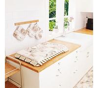 PETTI Artigiani Italiani Cubre fogones y cubrefuegos de Cocina, Lidia Beige, 1pz Coprifornello 48x73 cm