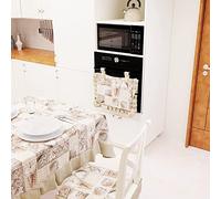 PETTI Artigiani Italiani Cubrehorno de Cocina, Lidia Beige, 1pz Copriforno 40x50 cm