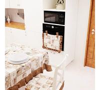 PETTI Artigiani Italiani Cubrehorno de Cocina, Lidia Marrón, 1pz Copriforno 40x50 cm