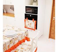 PETTI Artigiani Italiani Cubrehorno de Cocina, Lidia Naranja, 1pz Copriforno 40x50 cm