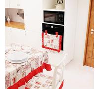 PETTI Artigiani Italiani Cubrehorno de Cocina, Lidia Rojo, 1pz Copriforno 40x50 cm