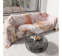 PETTI ARTIGIANI ITALIANI - Cubresofá Multiuso de Microfibra Antimanchas, Diseño Tokyo, Lavable y Protector para Sofá, Colcha y Cubremesa - 360x270 cm - Made in Italy