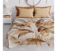 PETTI ARTIGIANI ITALIANI - Funda de sofá de Microfibra, 260 x 270 cm, Estampado de Palmeras | Multiusos para sofás, colchas y manteles | Funda Protectora Lavable