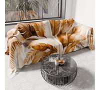 PETTI ARTIGIANI ITALIANI - Funda de sofá de Microfibra, 300 x 270 cm, Estampado de Palmeras | Multiusos para sofás, colchas y manteles | Funda Protectora Lavable