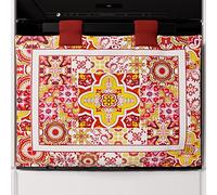 PETTI Artigiani Italiani - Funda para Horno, Horno Cocina, Funda para Horno Moderna de impresión Digital Vietri Rojo, 100% Fabricada en Italia