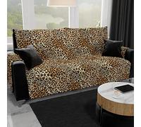PETTI ARTIGIANI ITALIANI - Fundas Sofa, Funda Sofa 1 Plaza, Funda de Sofa Reversible, Cubre Sofas, Funda de Sofa y Funda de Sillon, 100% Made in Italy, Flores Negras