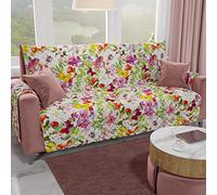 PETTI ARTIGIANI ITALIANI - Fundas Sofa, Funda Sofa 1 Plaza, Funda de Sofa Reversible, Cubre Sofas, Funda de Sofa y Funda de Sillon, 100% Made in Italy, Shabby Grey